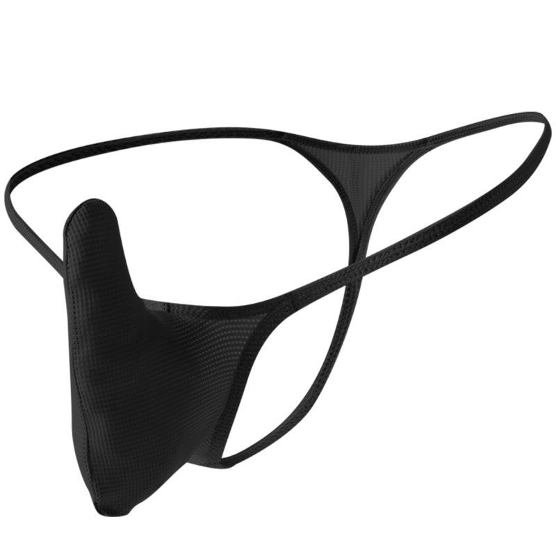 Ropa interior Tanga Sexy para Hombre de Primavera y Verano, Separador de Huevo de Pistola, Seda de Hielo, Malla Transpirable