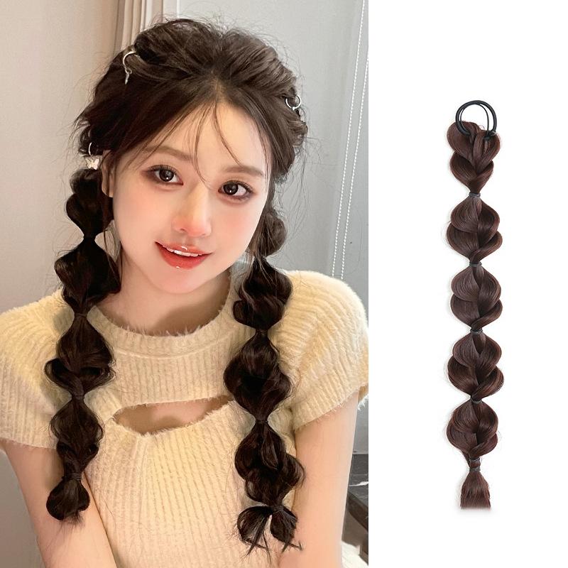 

Парики-хвосты Корейский стиль Цветная коса Парик Женские аксессуары для волос