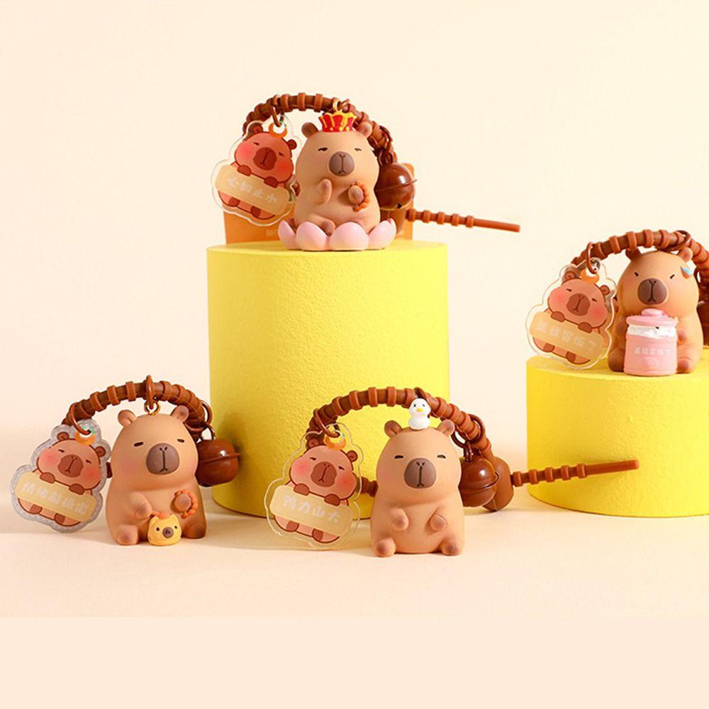 Cute Car Key Chains Kawaii Animal Keyring 2024 Capybara Keychains