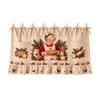 Christmas Kitchen Tie- Half with Oven Cover for Holiday Baking and Cooking, 60 45