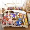 New Digimon 3PCS Bedding Set Duvet Cover And Two Pillowcases Microfiber 3D Digital Printed Anime Bed Linens Home Decoration