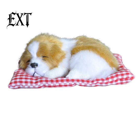 Cute Simulation Sleeping Puppy Dog Doll Toy with Sound Kid Decoration Gift