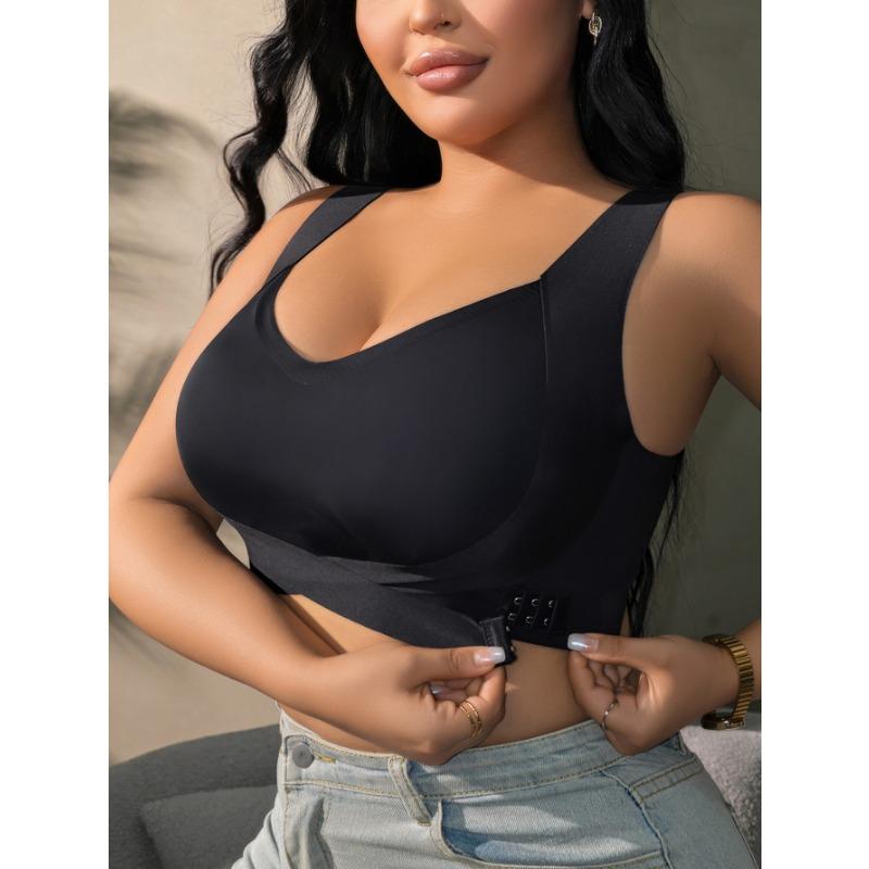 Übergröße Trägerloser Nahtloser Tank-Top-Stil Push-Up BH für Damen mit großer Brust
