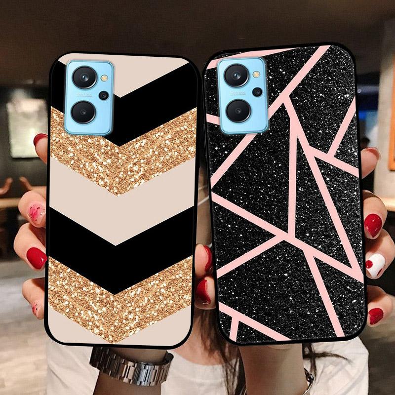 Voor OPPO Realme 9i Hoesje Mode Panda Bloemen Zacht Siliconen Achterhoezen voor Realme9i 4G Realme9 i Cover RMX3491 etui Fundas tas