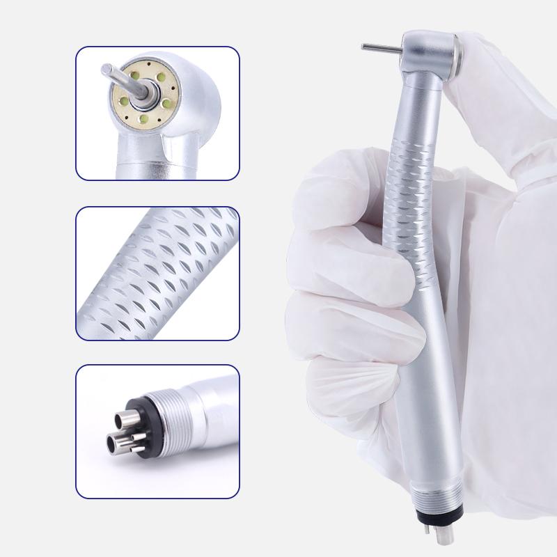5 LED High Speed Dental Handpiece Ceramic Bearing Rotor Push Button Air Turbine Dentist Tips Equipment Practice Tools