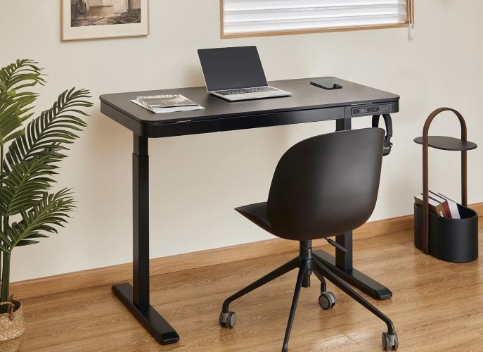 Adjustable Height Table Up Up Balder II Black