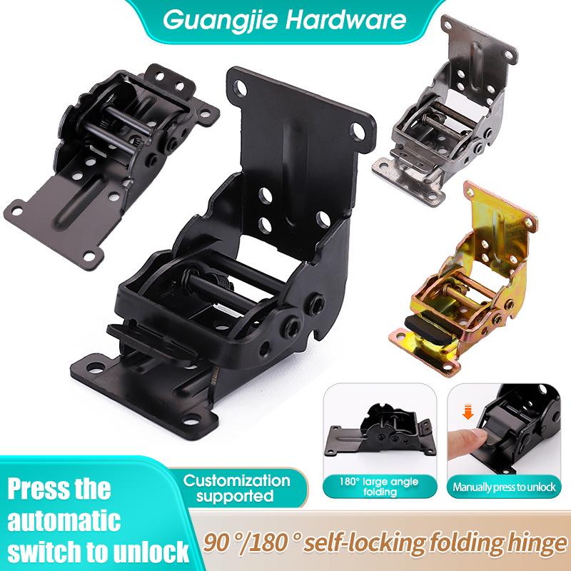 180/90/0 Degree Self-Locking Folding Hinge for Tabletop, Coffee, and Dining Tables – RV Modification Hardware
