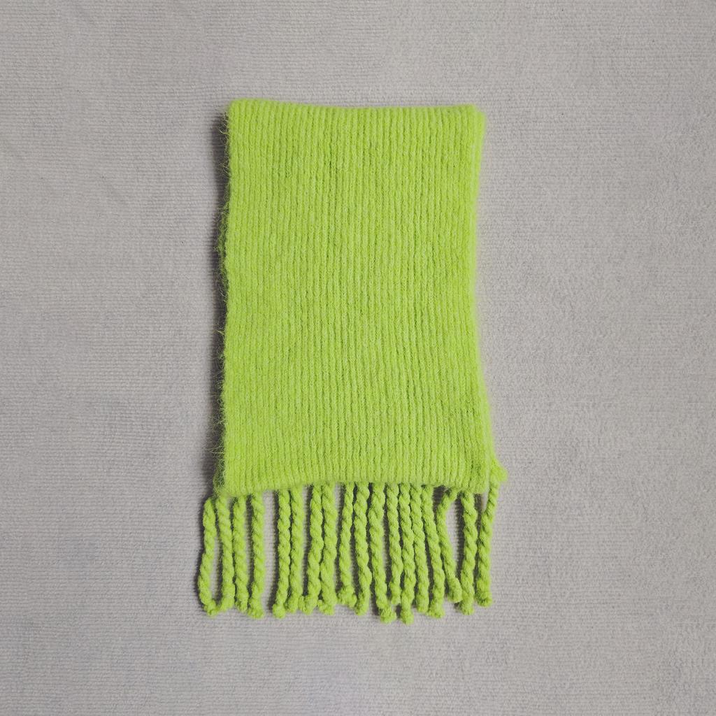 New candy color wool scarf women's winter versatile warm imitation cashmere shawl student couple scarf thick