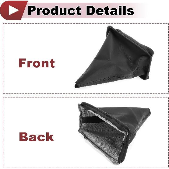 1 Pc Gear Shift Stick Gaiter for Toyota Corolla 2001-2013 Gear Stick Knob Cover Boot Shift Cover No.5880812180B0 Black Faux Leather