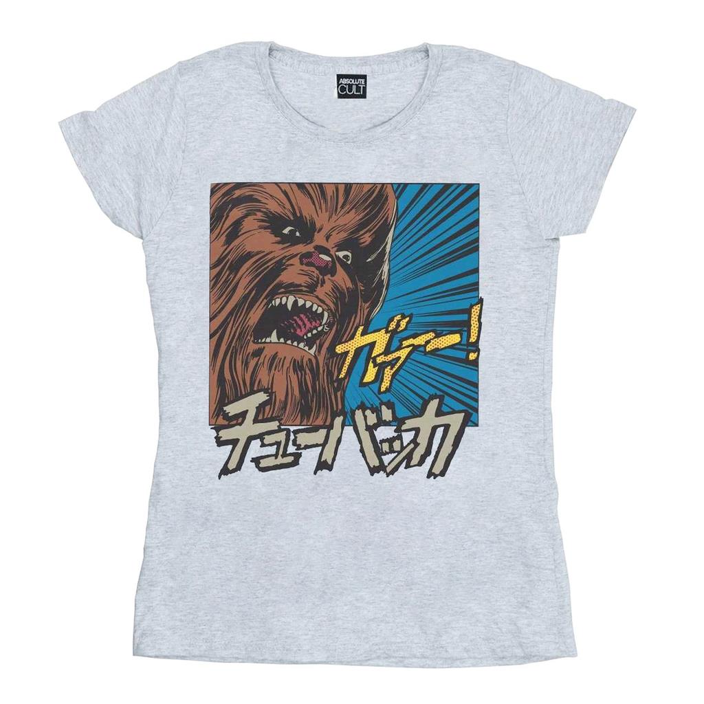 Star Wars Womens/Ladies Chewbacca Roar Pop Art Cotton T-Shirt