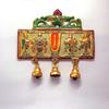 Vegghengt Tirupati Balaji-symbol Shankh Chakra Tilak med Hanuman ji og garud-statue