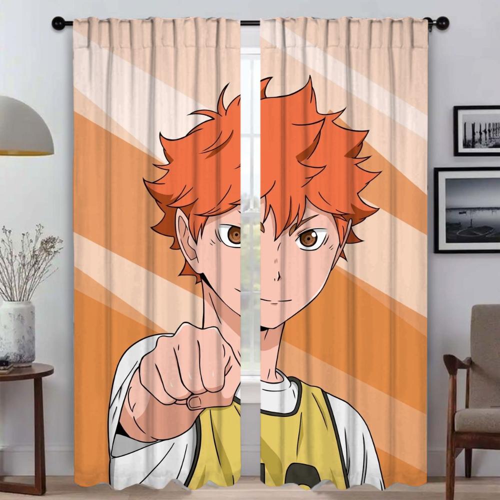 

Halloween Decoration Haikyuus Home Interior Curtains for Camera Shades Modern Living Room Curtains 2 Pieces Partition Curtain W50xH70cmx2pcs-CL