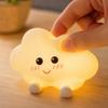 Silicone Magnetic Night Light with Star Moon Cloud Pattern, /Off Wall Lamp for Bedroom