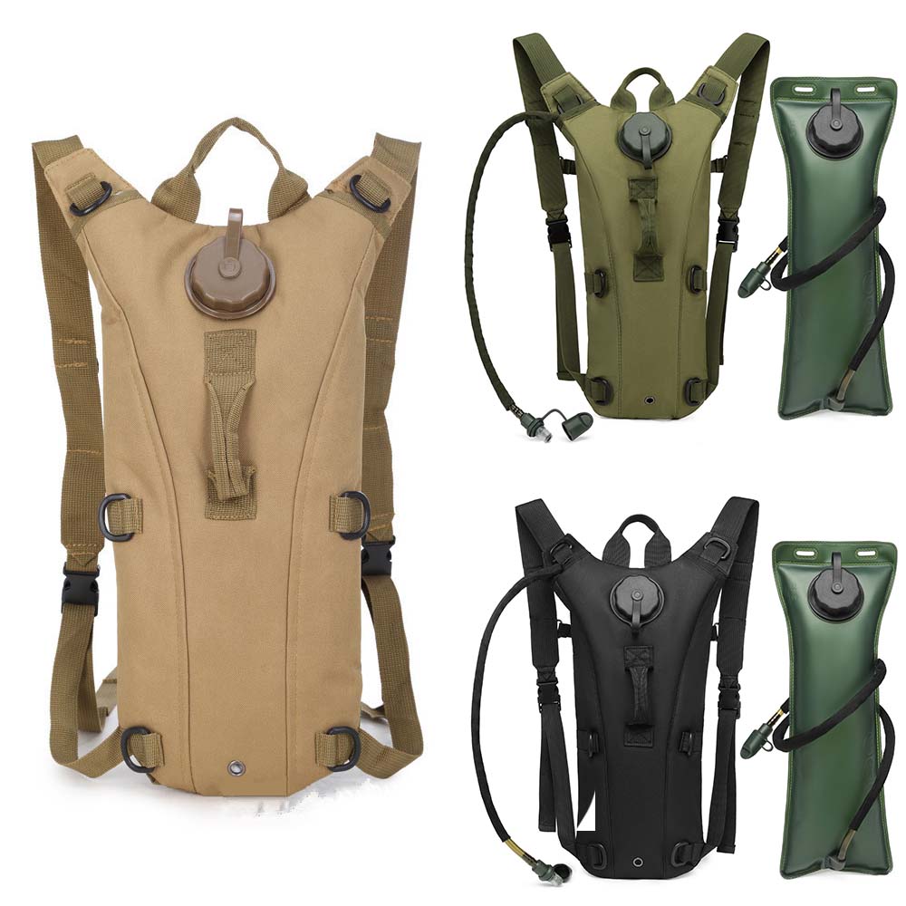 Sport Trinkrucksack Rucksack Wasserdichtes Nylon Wasserbeutel mit 3l Blase für Wandern Radfahren Klettern Outdoor Sportausrüstung