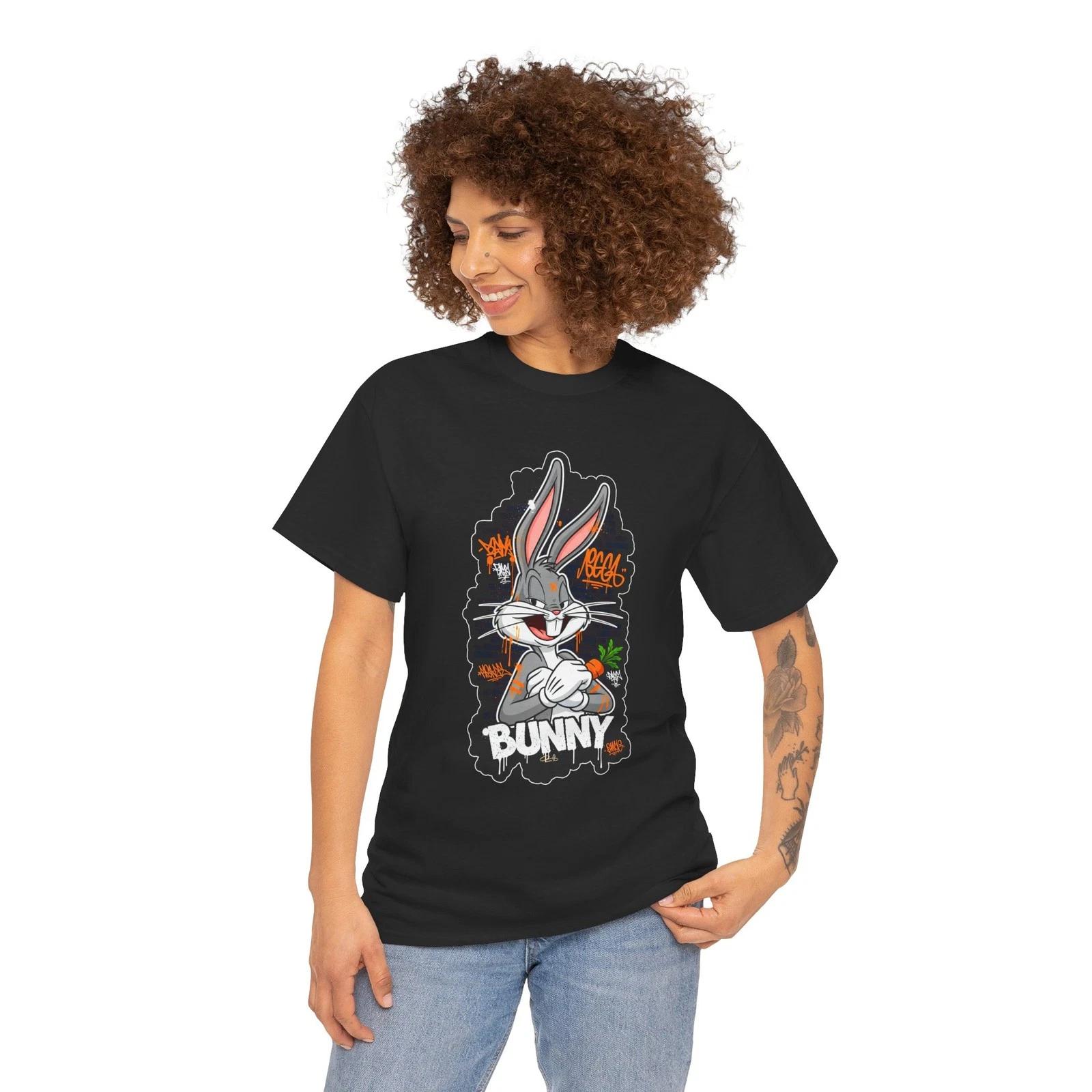 Cool Cartoon Bunny T-Shirt | Retro Streetwear Rabbit Graphic 3XL
