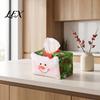 Festive Living Room Decor Christmas Tissue Box Cover, Santa Face Holiday Napkin Dispenser Sleeve, Non-Woven Fabric Table Centerpiece Holder