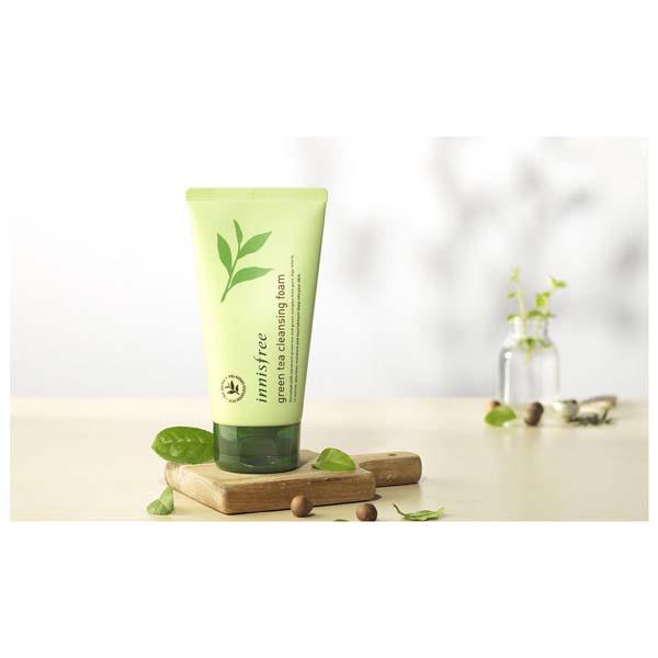 innisfree green tea pure cleansing foam