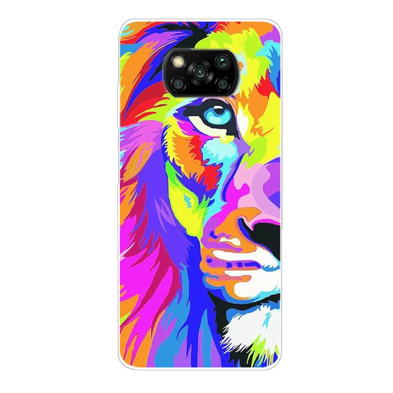 For Xiaomi Poco X3 NFC Case TPU Silicone Soft Cartoon Clear Case for Poco X3 Pro Phone Cover PocoX3 Pro Global Transparent Coque
