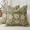 pc Boho Block Print Floral Pillow Cover D DoubleSided Print Polyester Cushion Case for Home Car Interior Farmhouse Sofa Bedro