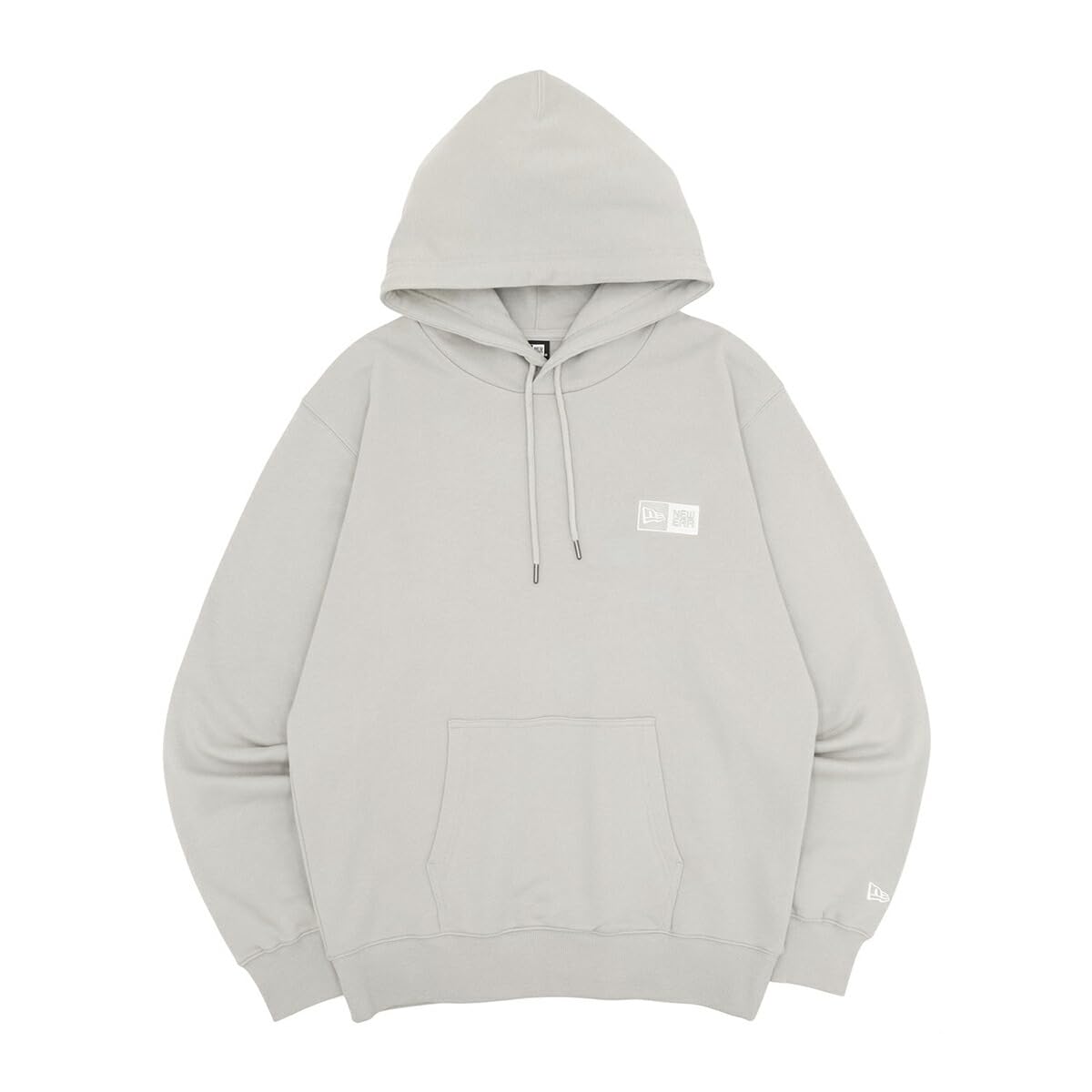 

Худи пуловер New Era XL с лого в рамке, средний, эксклюзив для ONSPOTZ, вышивка, серебристый,