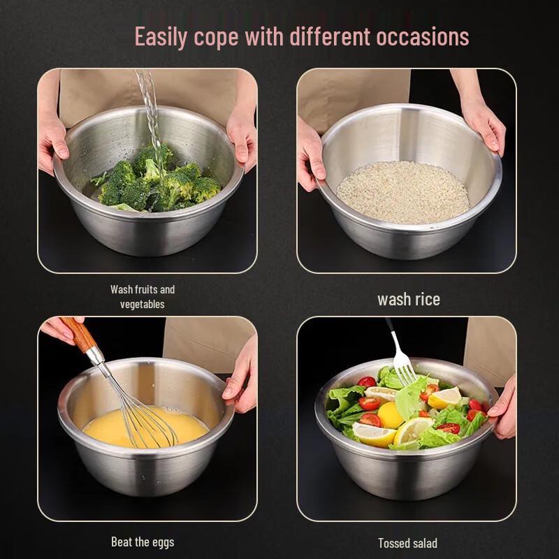 Dedelai 304 Stainless Steel Kitchen Basins & Colanders