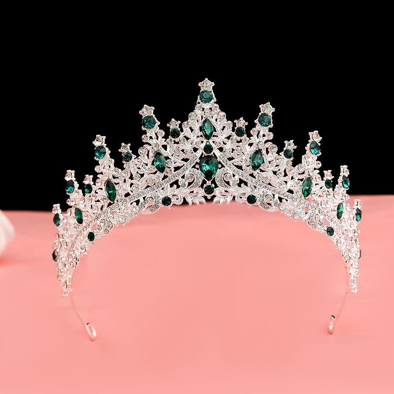Bride's Crown Headband Wedding Korean Birthday Gift Adult Gift Crystal Crown Princess Dress Hair Accessory