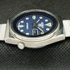 USED VINTAGE SEIKO 5 AUTOMATIC 6309A JAPAN MENS D/D BLUE WATCH 595a-a312343-2