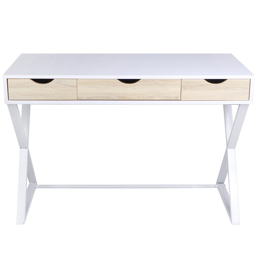 Household Computer Desk Office PC Laptop Table with 3 Drawers for Home Study Use Furniture