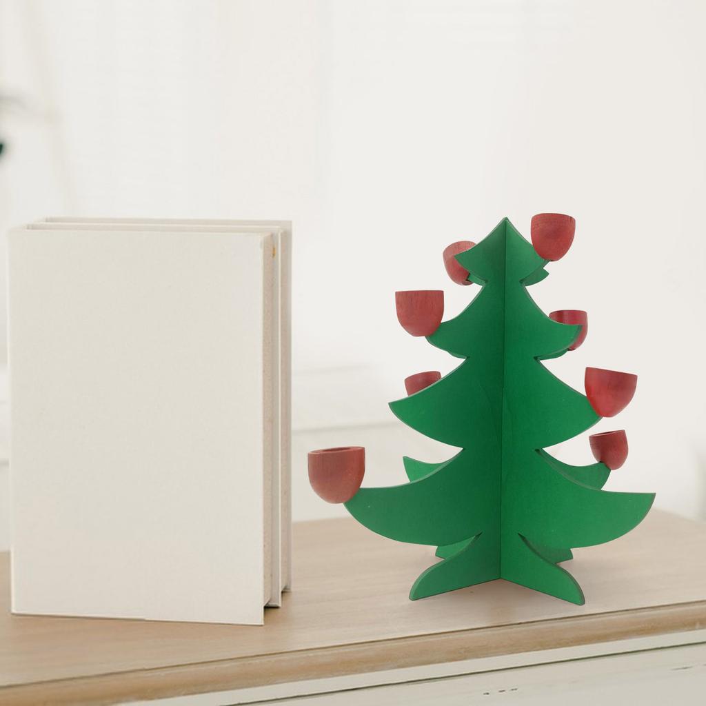 Candlestick Desktop Ornaments Party Home Decorations Ornaments Wooden Crafts