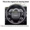 DIY Suede Car Steering Wheel Cover For Honda Accord 9 2013-2017 Crosstour 13-15
