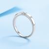 Tezzc Moissanite Wedding Party Ring for Women Men Sterling Silver with Gold Plated Lab Diamond Rings with Certificates