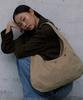 Haveawhale Slub Stripe Baguette Eco Bag (Be)