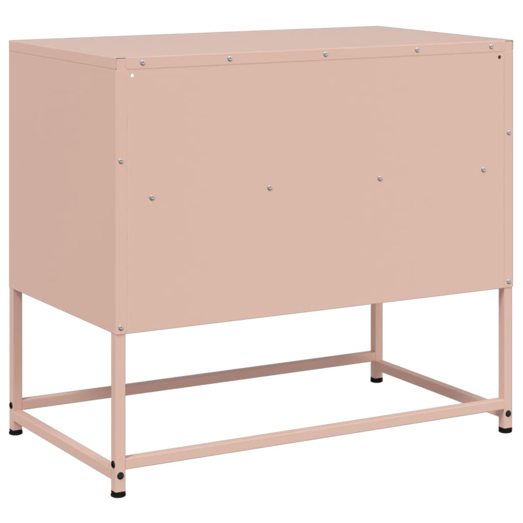Vidaxl Szafka Pod Telewizor, Różowa, 68X39X60,5 Cm, Stalowa
