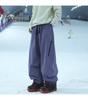 Unisex Waterproof & Windproof Ski Pants for Extreme Cold, Ideal for Northeast China Winters, Mountaineering, and Snowboarding.