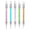 Nail Art Sculpture Pen, 5Pcs Dual Tipped Dotting Pen and Silicone Nail Tools for Resin, Silicone Brushes, Acrylic Pen, Nail Art Brushes, Nail Foil