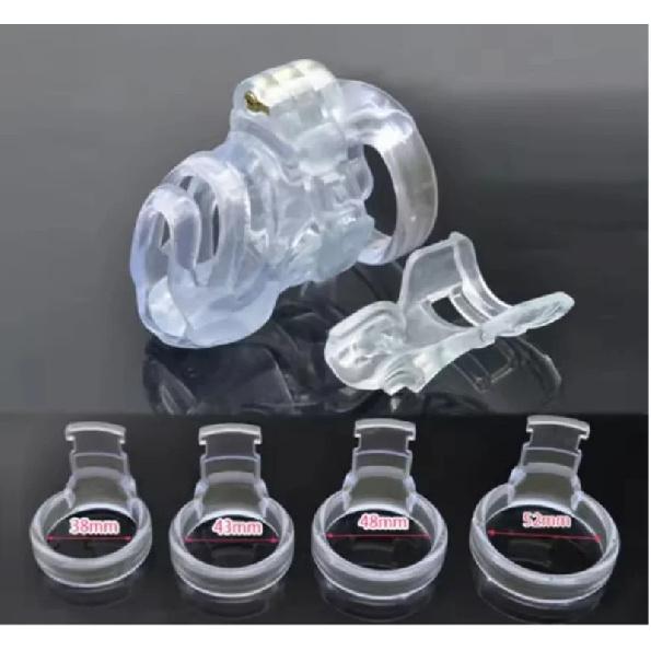 Bdsm Sex Toys for Men Sexy Product Natural Resin 3D Male PA-hook Chastity Cage Men Chastity Lock Device Penis Sleeve