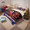 3pcs Merry Christmas Santa Claus print coreless duvet cover set multi size dormitory bedding holiday decoration machine washable