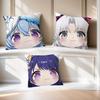 game Wuthering Waves chibi face Mavuika cushion cover soft Pillow Case for Sofa Living Room Home office Decor Protective Covers