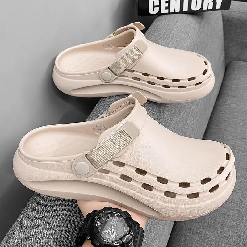 Outdoor With Platform Height Soft Male Shoe Expensives Summer Sale Stylish Original Comfortable Casual Luxury 2024 Men's Sandal