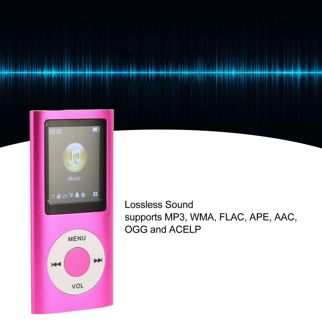 Player Support Memory Card Ultra Thin LCD MP3 Player with Bluetooth for Students Running Walking