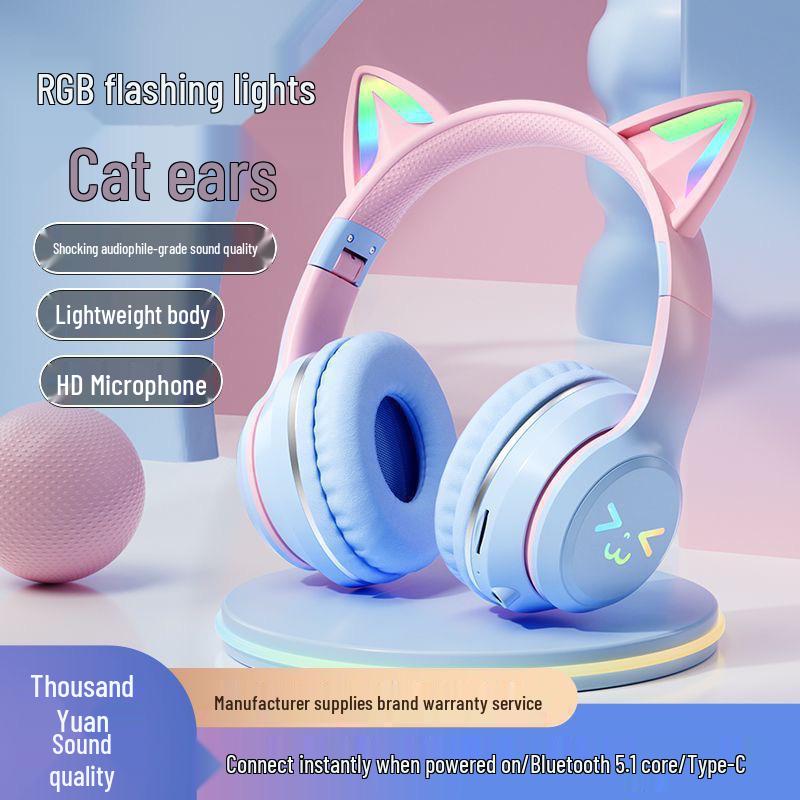 Farbverlauf BT618 Kabelloses Over-Ear Gaming Sport Headset
