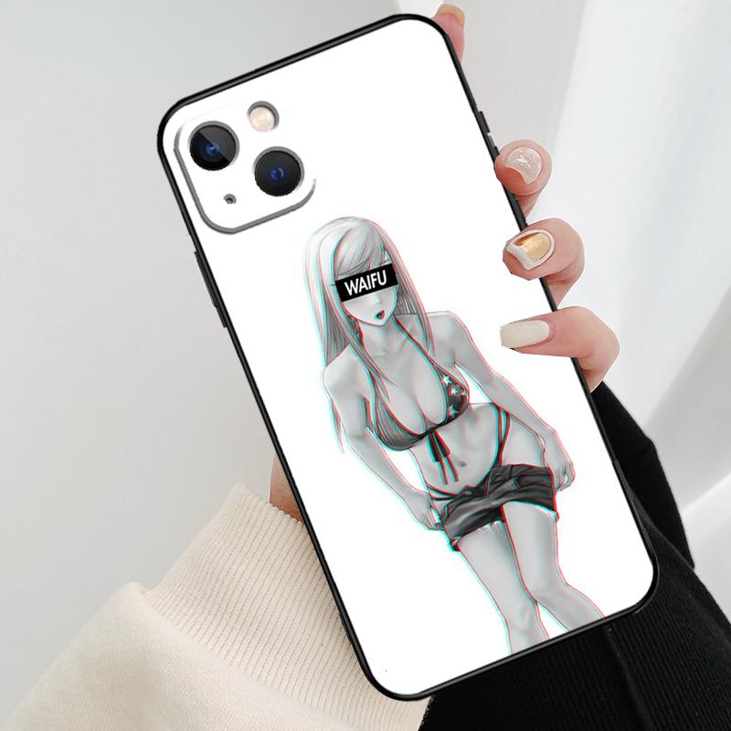 Sexy Manga Girl Phone Case For iPhone 17 Pro Max 16 15 14 11 12 13 Pro Max mini 15 16 Plus 16e 17 Air Cover