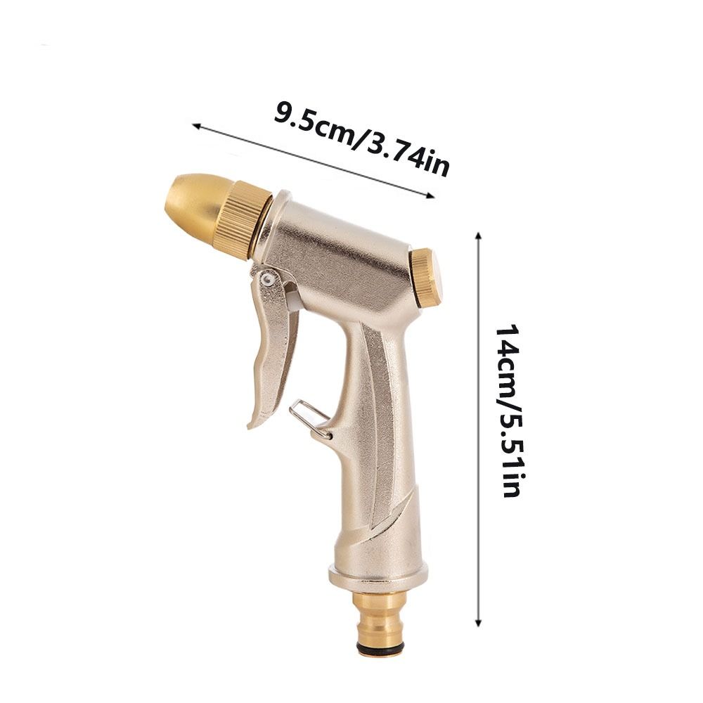 High Pressure Garden Water Spray Powerful Cleaning Aluminum Alloy Water Hose Jet Adjustable Spray Modes Efficient