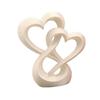 yangyizhi Intertwined Hearts Figurine, 3D Printed Love Statue, Table Centerpiece Sculpture for Living Room Wedding Romantic Gift