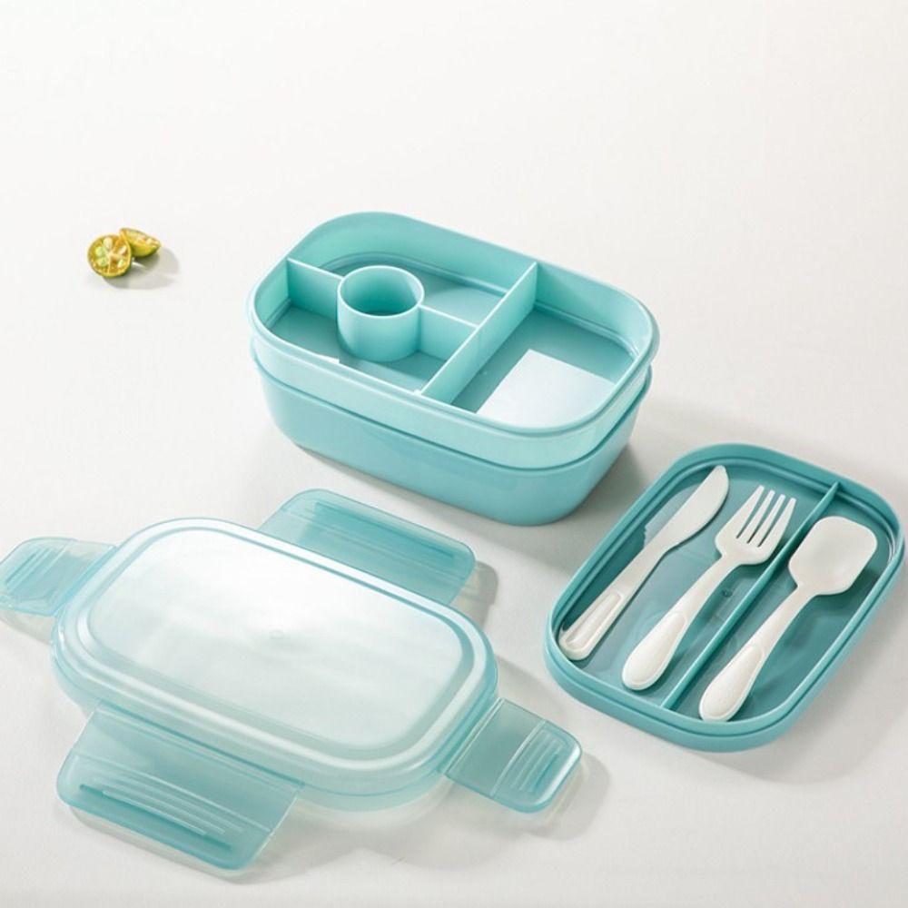 Leak-Proof Lunch Container Heat Resistant Food Storage Box Microwavable Student Lunchbox  Snack