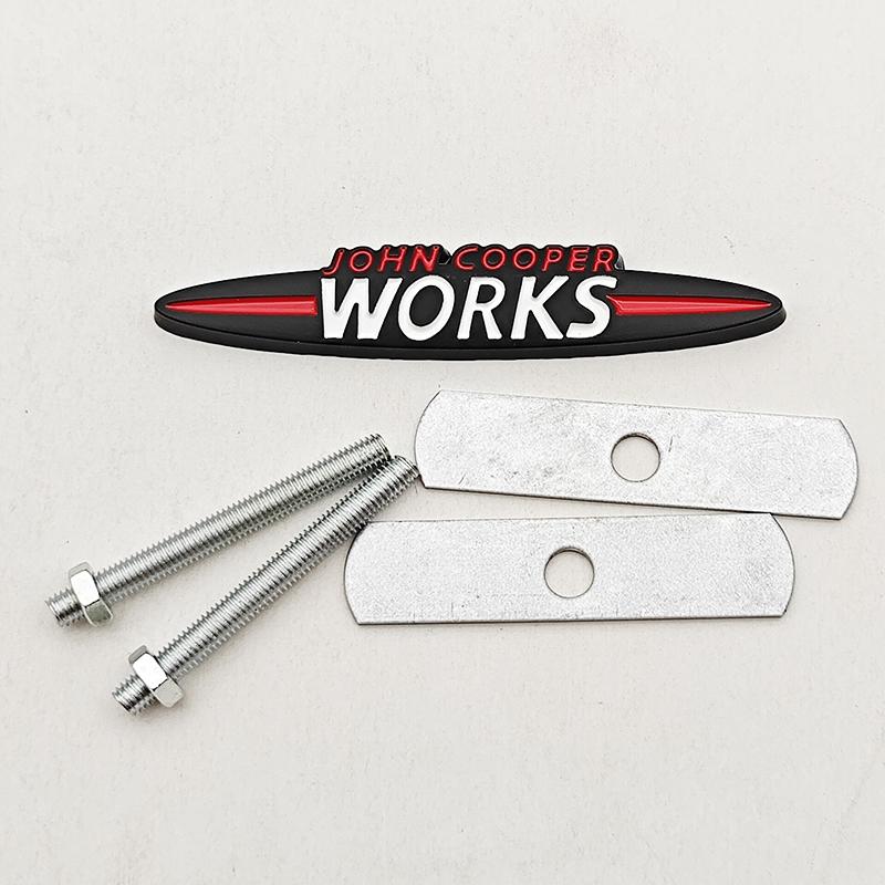 Adesivi Metallici 3D per Auto Emblema Griglia Logo Emblema Works Decalcomania per MINI Cooper JCW S F54 F56 F60 R50 R53 R55 R56 R57 R60 Accessori