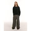 Saendeusaundeu (Unisex) Layered Wool Blend Sweater Navy