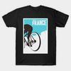 Men Black Print T-shirt Tour De France Retro Vintage Poster Design Gift No-Cut Transfer Paper Print Cotton Tshirt