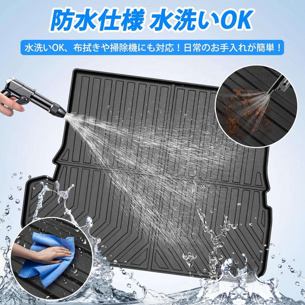 Virauto 3D Luggage Mat for Toyota New Land Cruiser 250 Series 2024 GDJ250W Trunk Mat with Scratch Stain Abrasion Easy Easy Custom 1 Piece Set