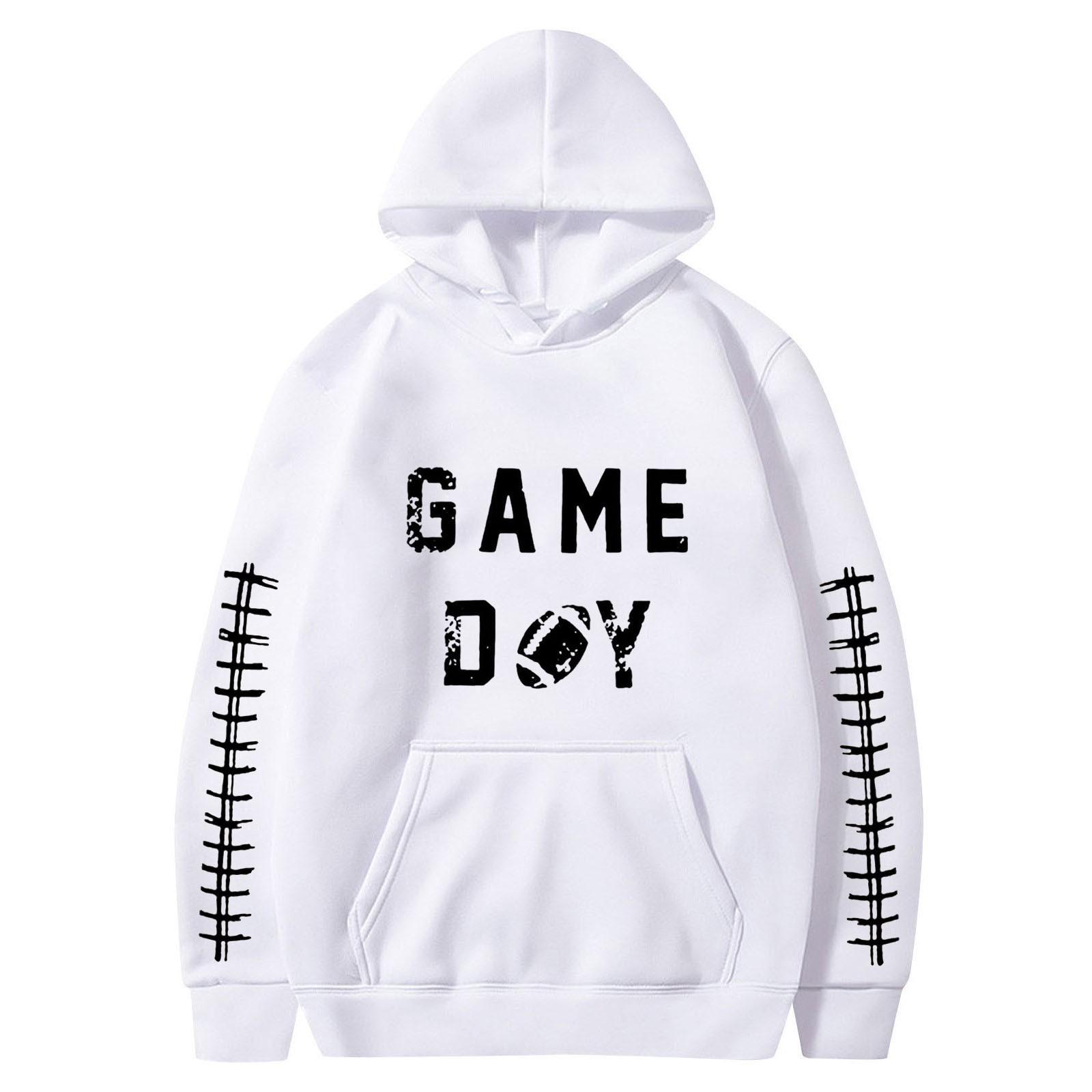 

Женская однотонная толстовка с капюшоном и длинным рукавом с принтом S белый